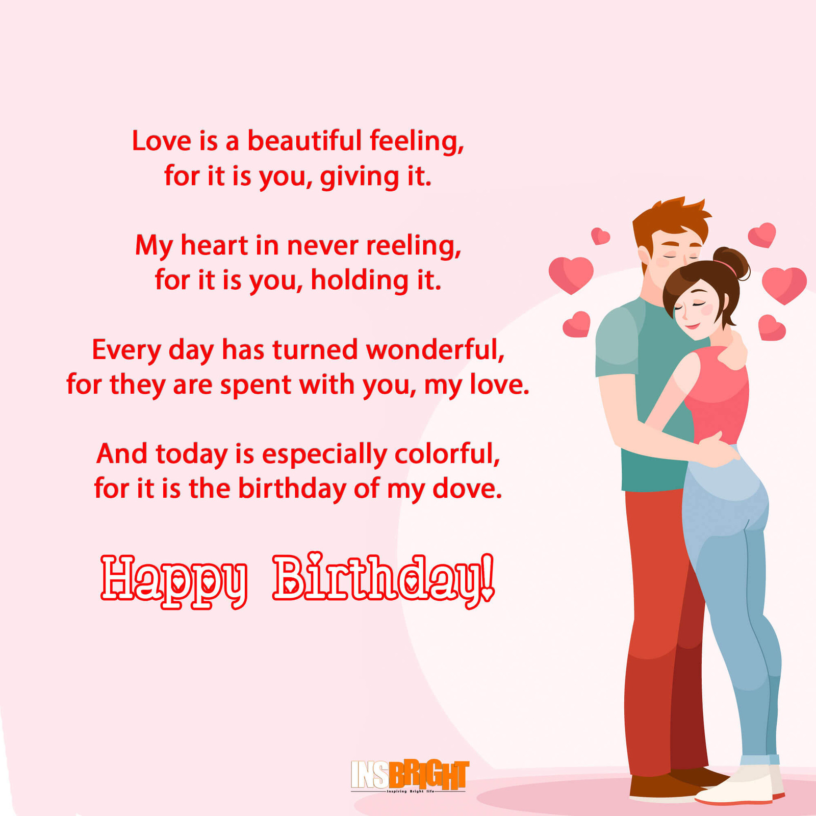 Romantic happy birthday poems for wife